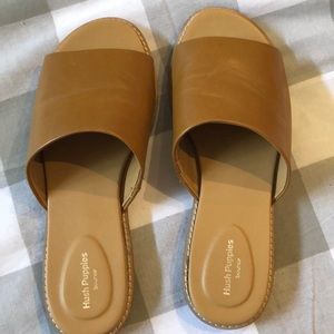 worn once Hush puppies sandals, good condition